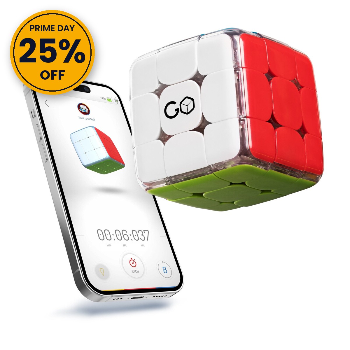 GoCube Edge Full Pack with a Prime Day 25% off badge (round seal)