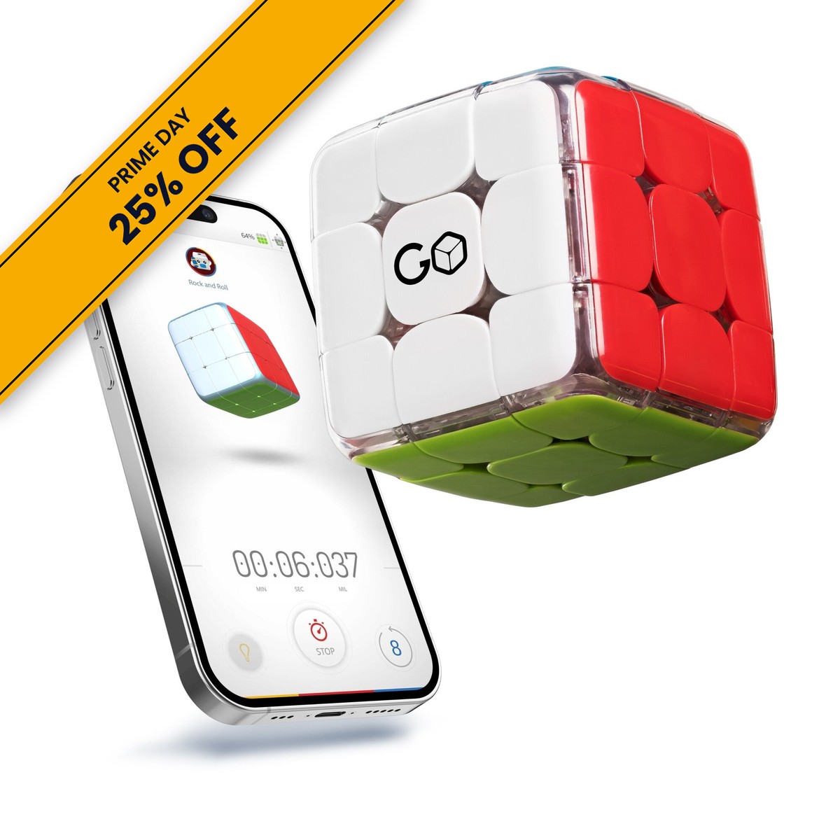 GoCube Edge Full Pack with a Prime Day 25% off badge (corner ribbon)