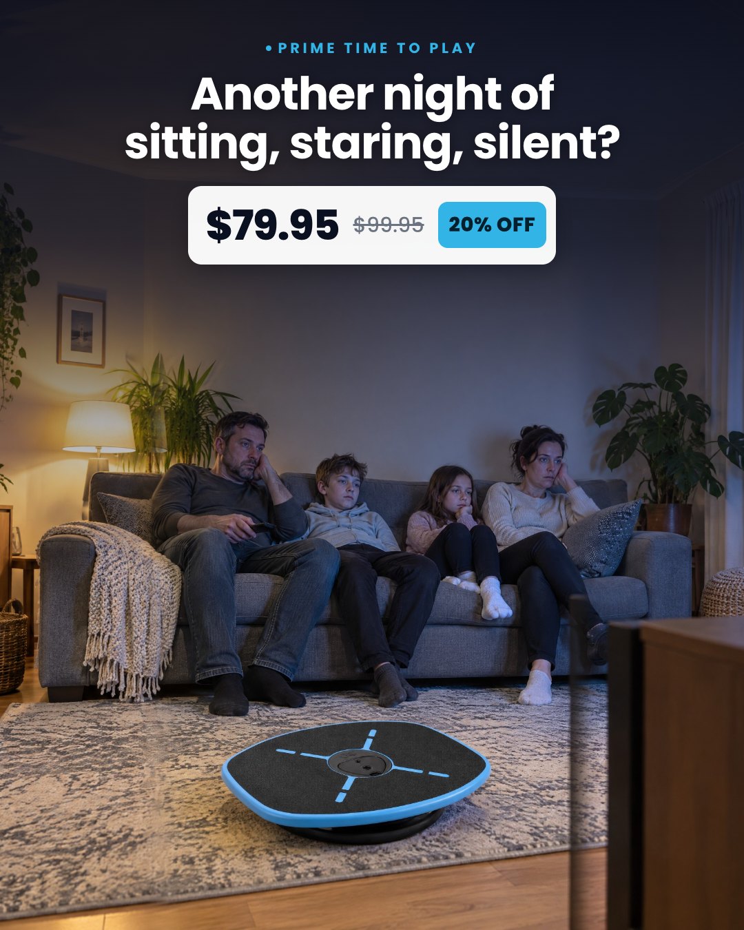 Another night of sitting, staring, silent?