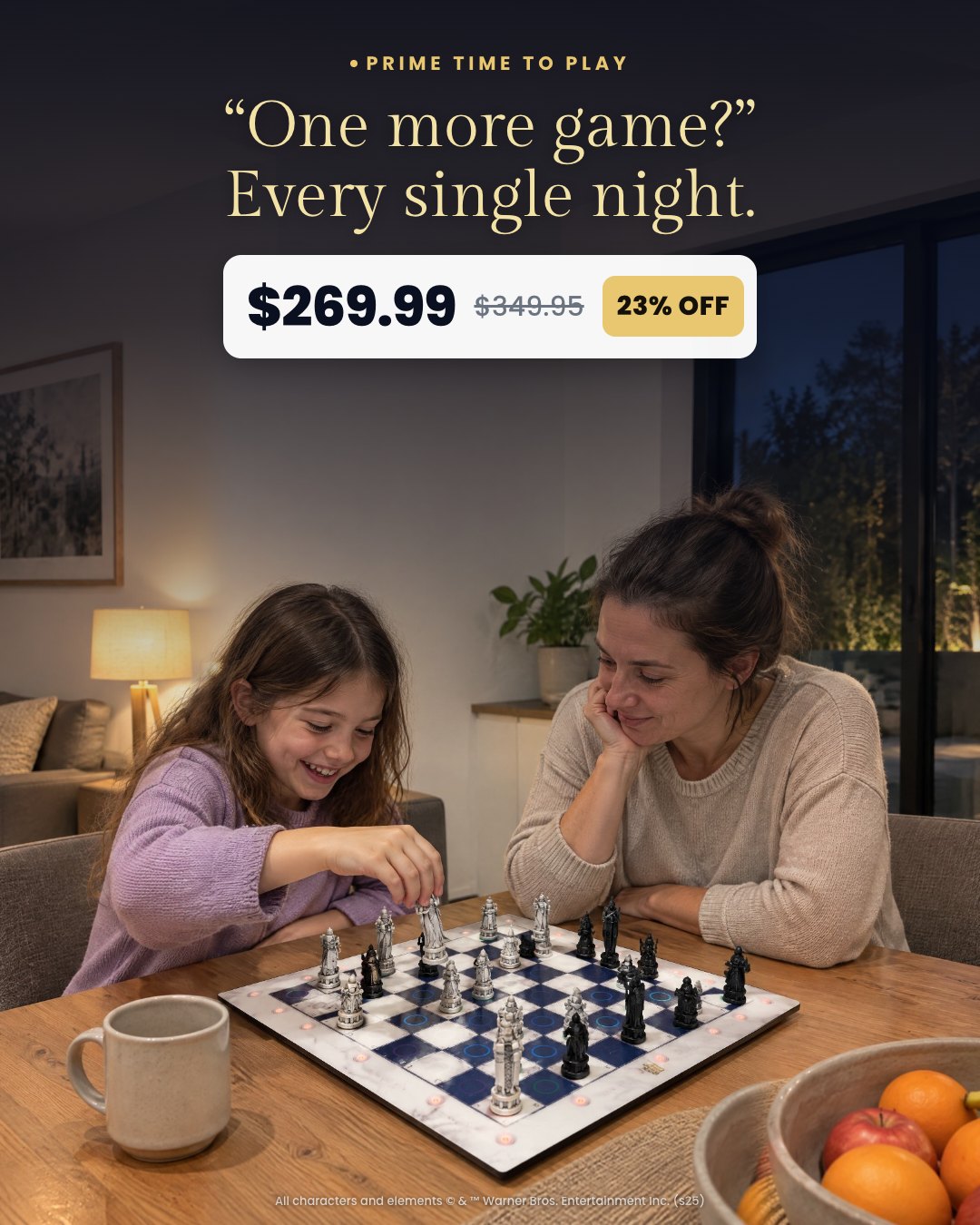 “One more game?” Every single night.