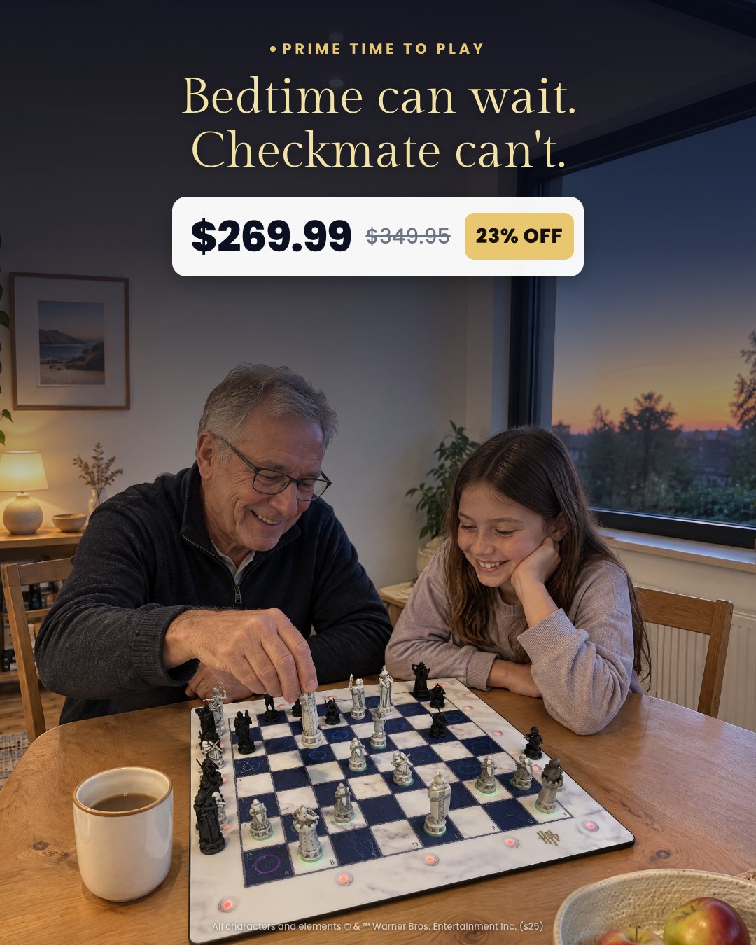 Bedtime can wait. Checkmate can't.