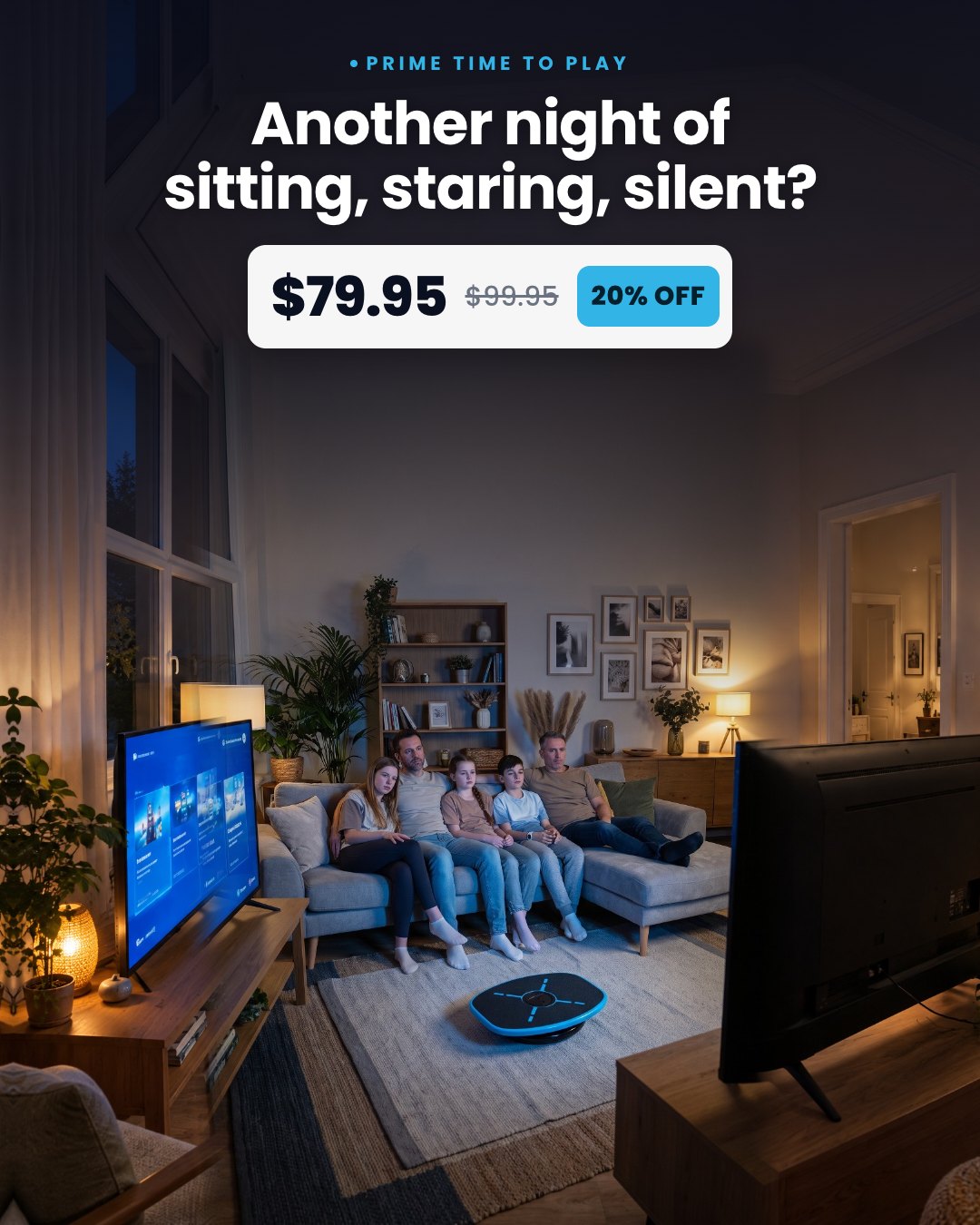 Another night of sitting, staring, silent?