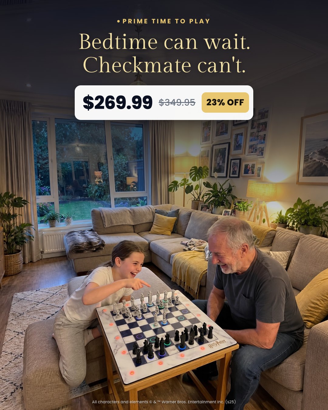 Bedtime can wait. Checkmate can't.