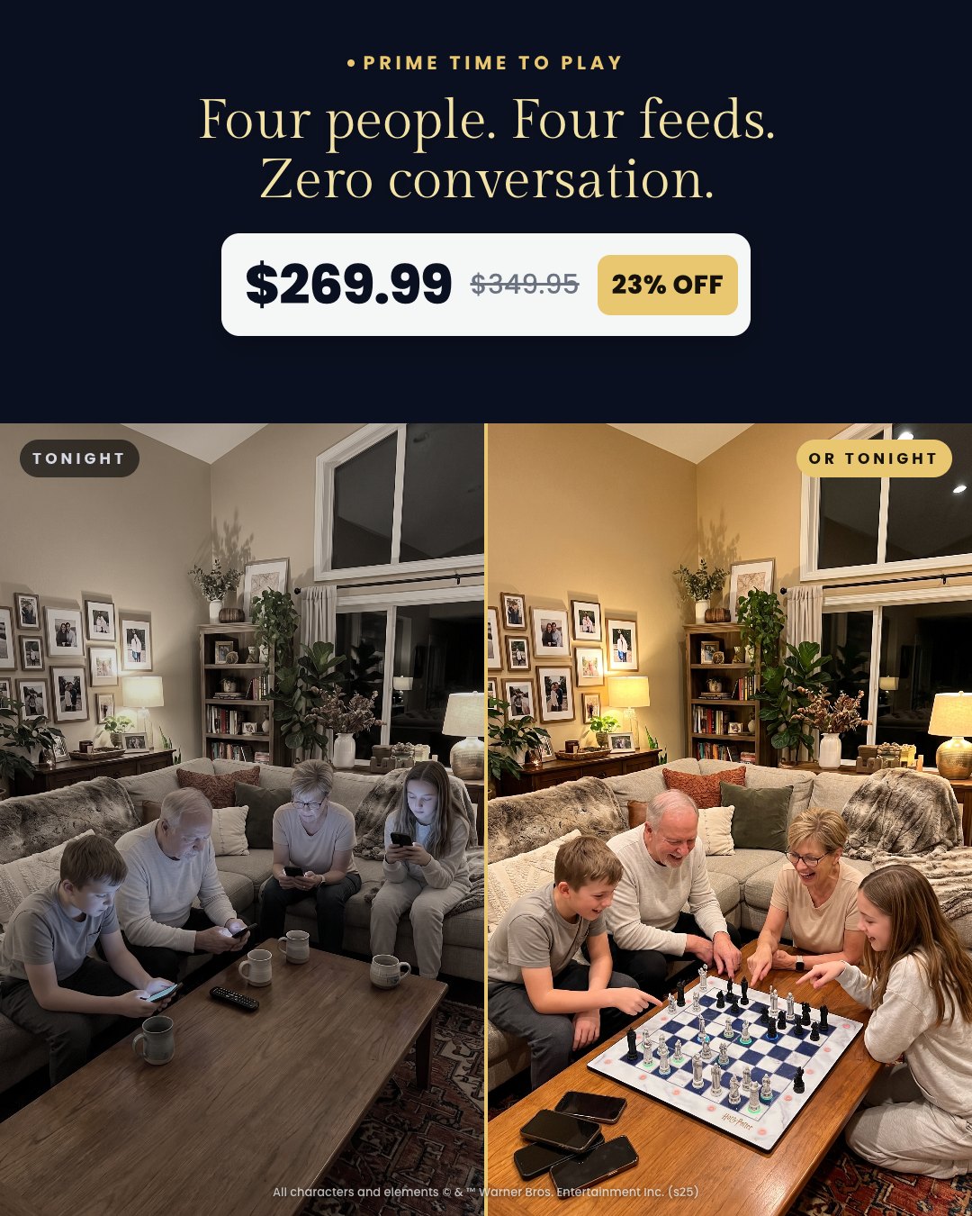 Four people. Four feeds. Zero conversation.