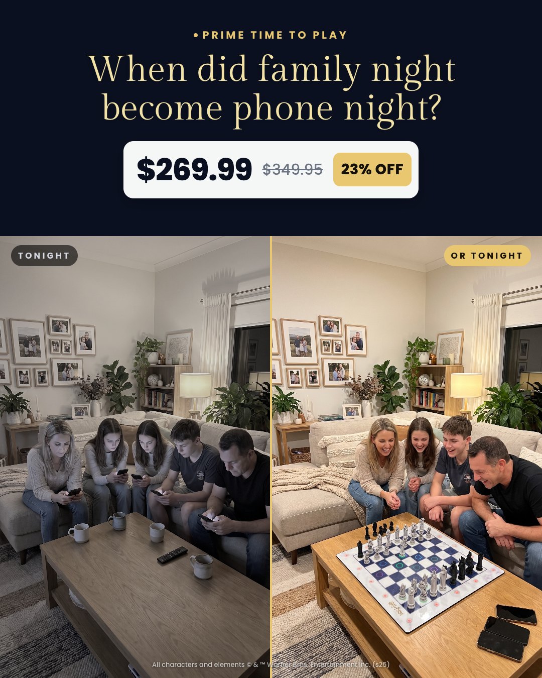 When did family night become phone night?