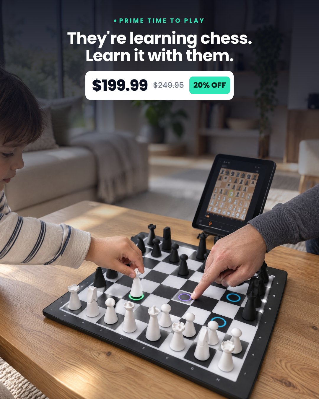 They're learning chess. Learn it with them.