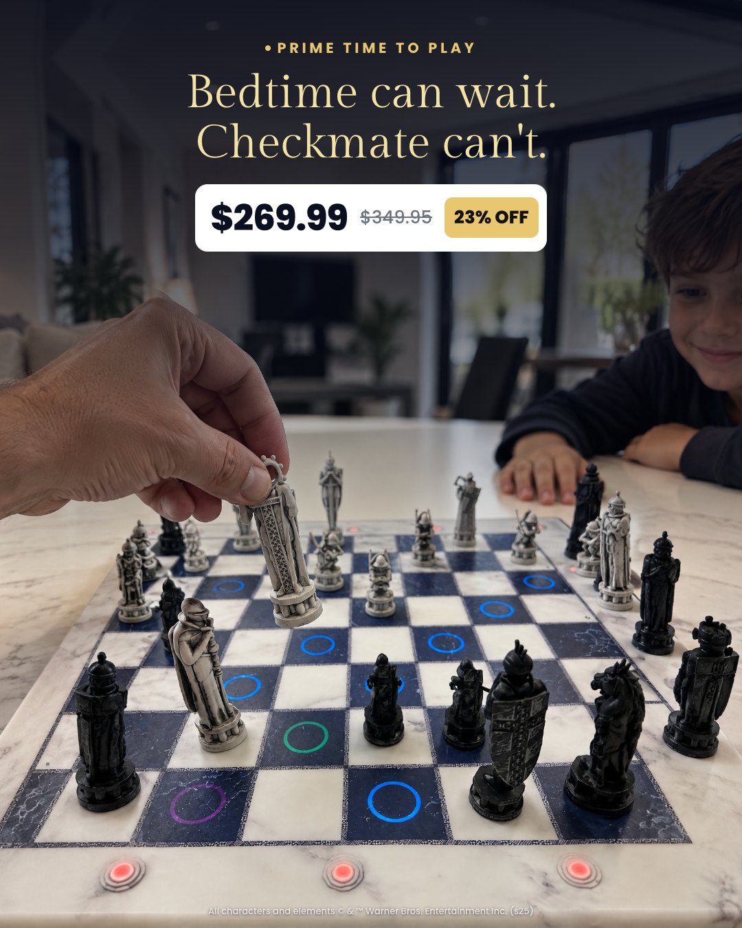 Bedtime can wait. Checkmate can't.