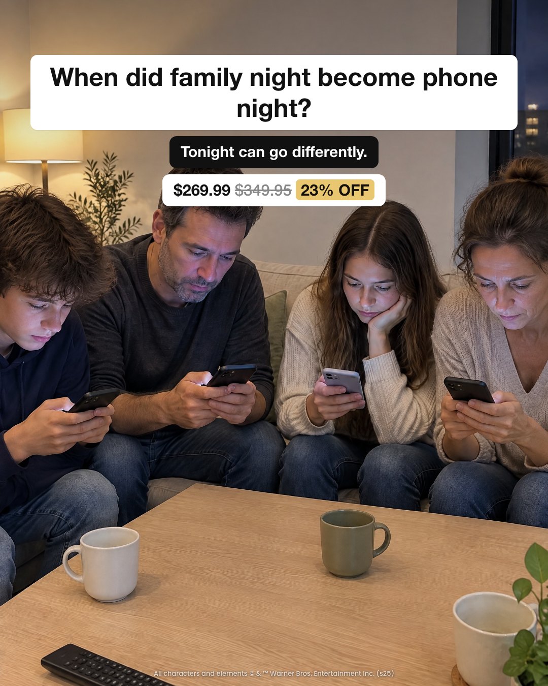 When did family night become phone night?