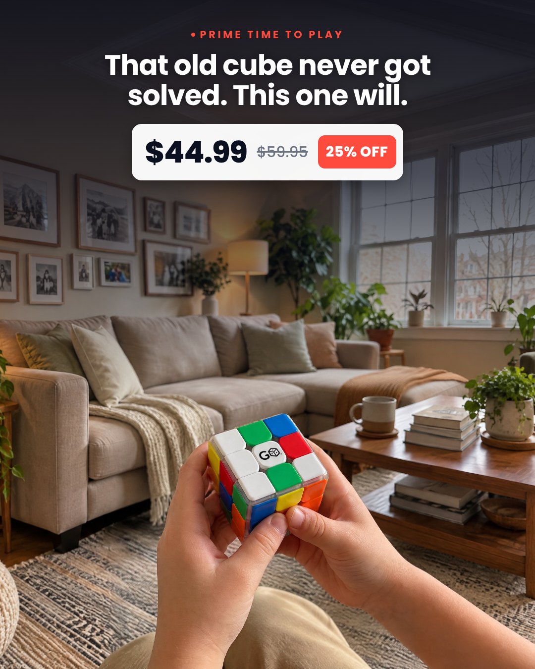 That old cube never got solved. This one will.