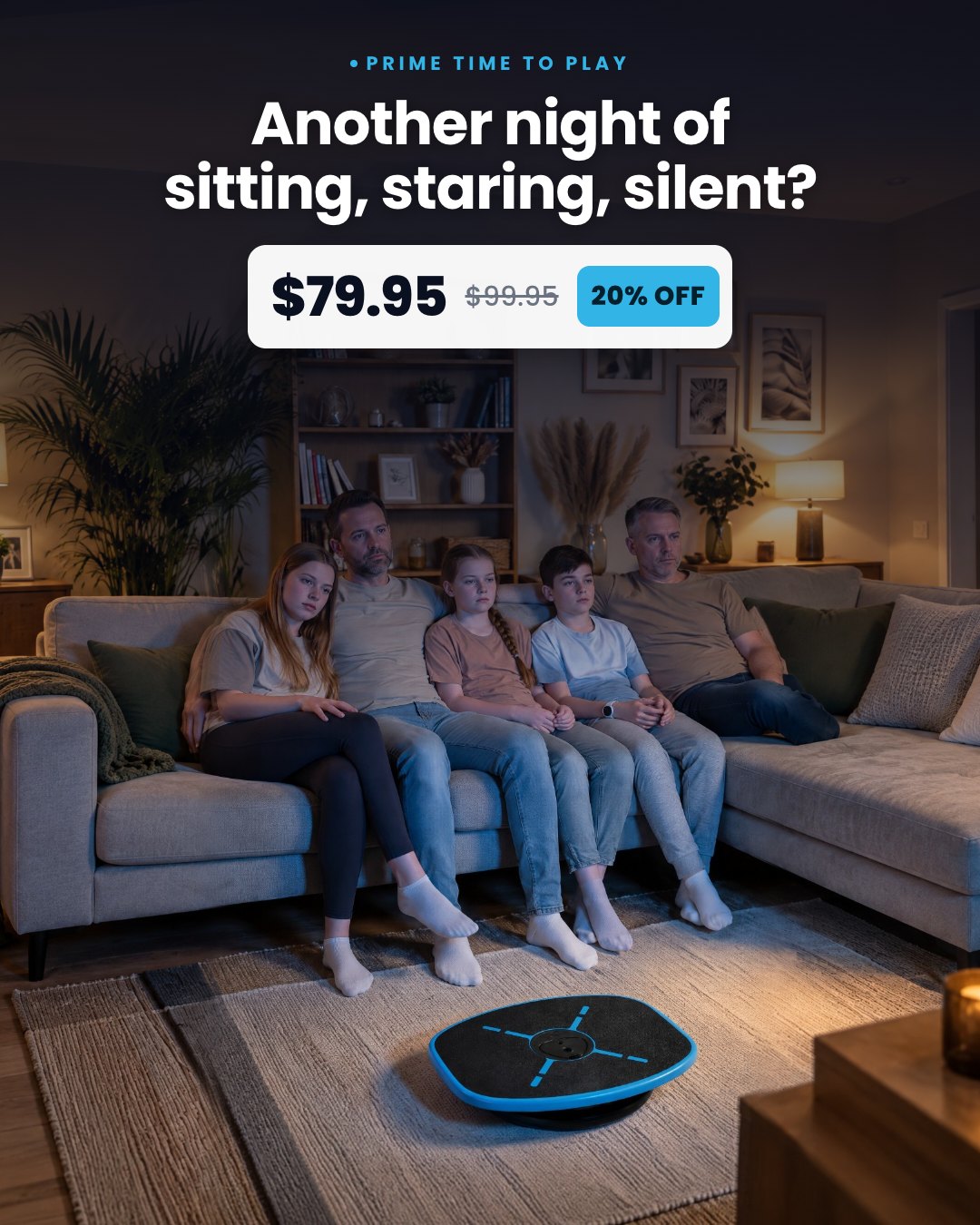 Another night of sitting, staring, silent?