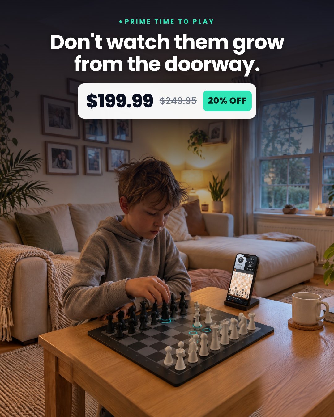 Don't watch them grow from the doorway.