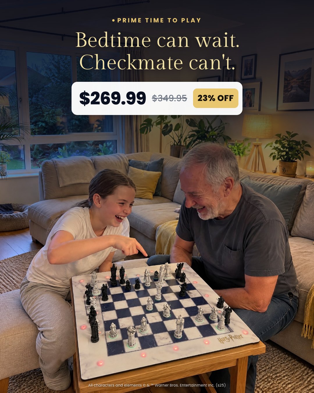 Bedtime can wait. Checkmate can't.