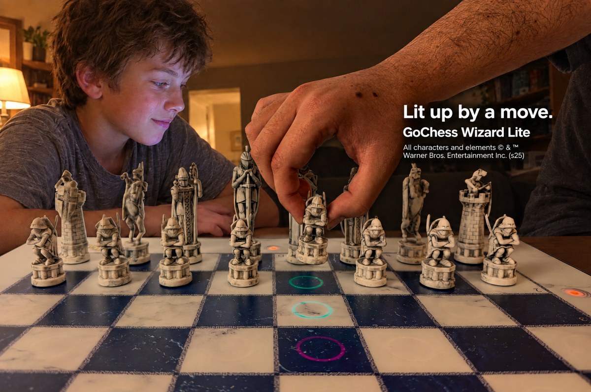 GoChess Wizard Lite · Lit up by a move ad K02