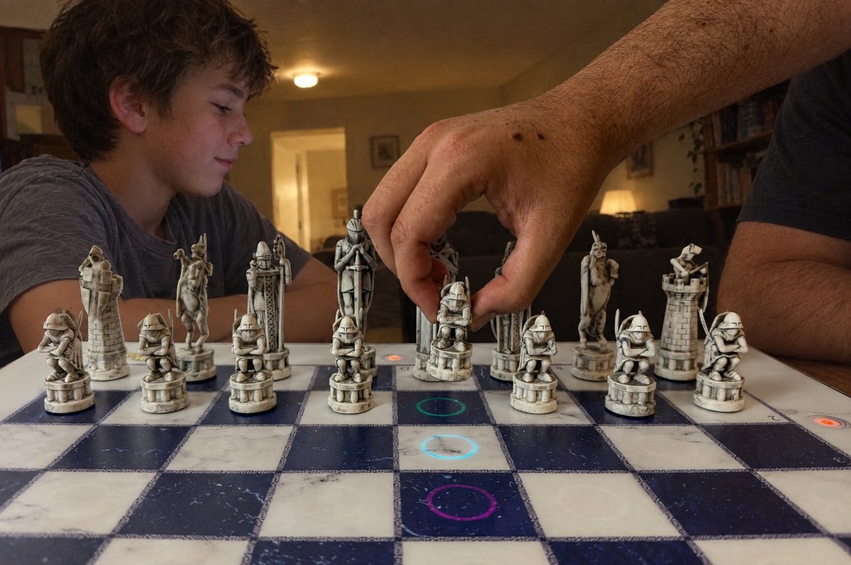GoChess Wizard Lite · Lit up by a move ad K04