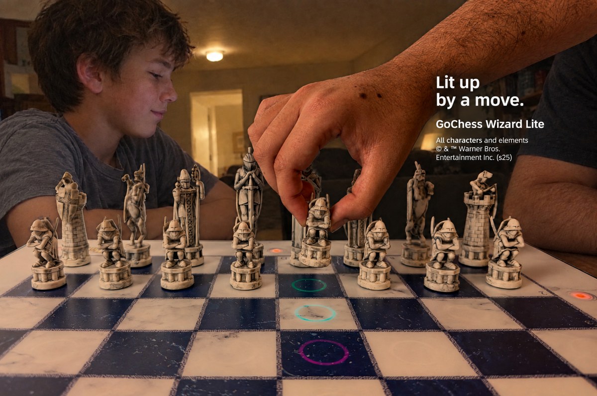 GoChess Wizard Lite · Lit up by a move ad K07